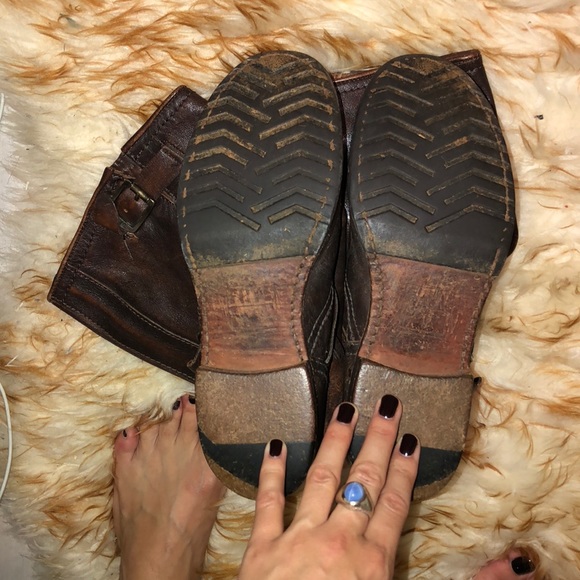 Frye Veronica Slouch Dark Brown Boot Size 7.5 - Picture 3 of 3